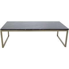Estelle Sofa Table 120*60*36 Grey marble / Matt Brass