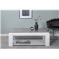 Sofabord Lind 120x60 cm - Grå / Beton-Look / Hvid