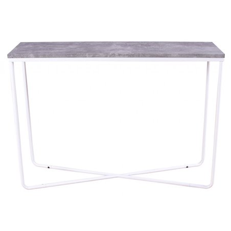 Palace Side Table - White / Concrete-look