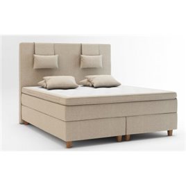 Lidingö Continental sänky 120x200 cm + Vuodepaketti Daiven-sängyllä ja sängynpäätytyynyillä