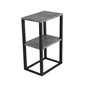 Yöpöytä Rise Double Shelves 45 cm - Musta / Concrete-Look
