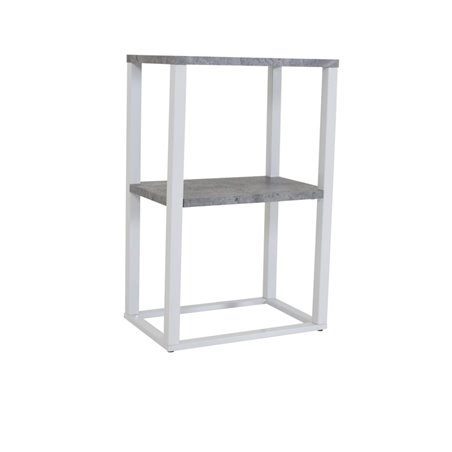Yöpöytä Rise Double Shelves 45 cm - Valkoinen / Concrete-Look