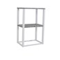 Yöpöytä Rise Double Shelves 45 cm - Valkoinen / Concrete-Look