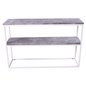 Purkauspöytä Rise Double Shelves 110 cm - Concrete-Look / Valkoinen