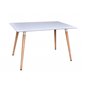 Spisebord 120 cm - Hvid / Træ