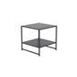 Staal - Side table with Shelf - Black