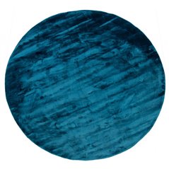Viskosmatta Indra ø 200 cm - Turkosblå
