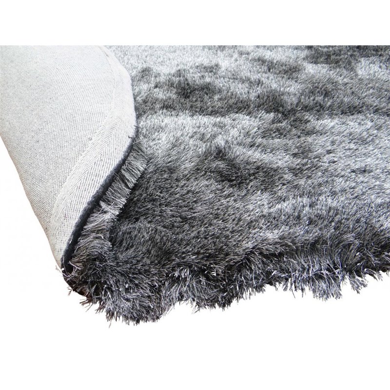 Shiva Shaggy Carpet - ø200cm - Grey