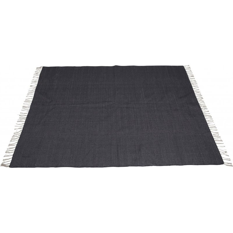 Panipat Cotton blend Carpet - 170*240 - Dark Grey