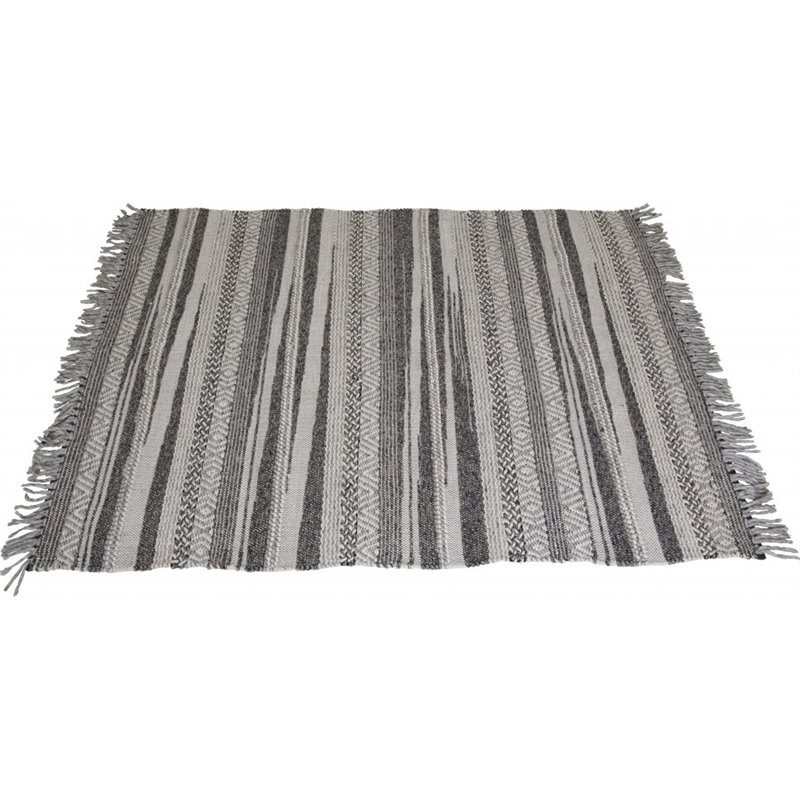 Alwar Wool Carpet - 200*300 - Dark grey