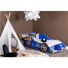 Barnsäng Windstorm Formel 1-Bil 220x110 cm - Blå