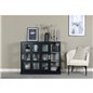 Lock - Low Glass cabinet120X40X95 CM - Black