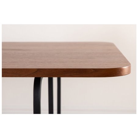 Uno Dining Table - Black / Walnut Veneer