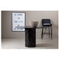 Marbs Round Dining Table - Black / Black Glass Marble