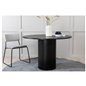 Bianca Round Dining Table - Black / Black Veneer