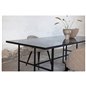 Leif Dining Table - Black / Black smoked smoked Glass