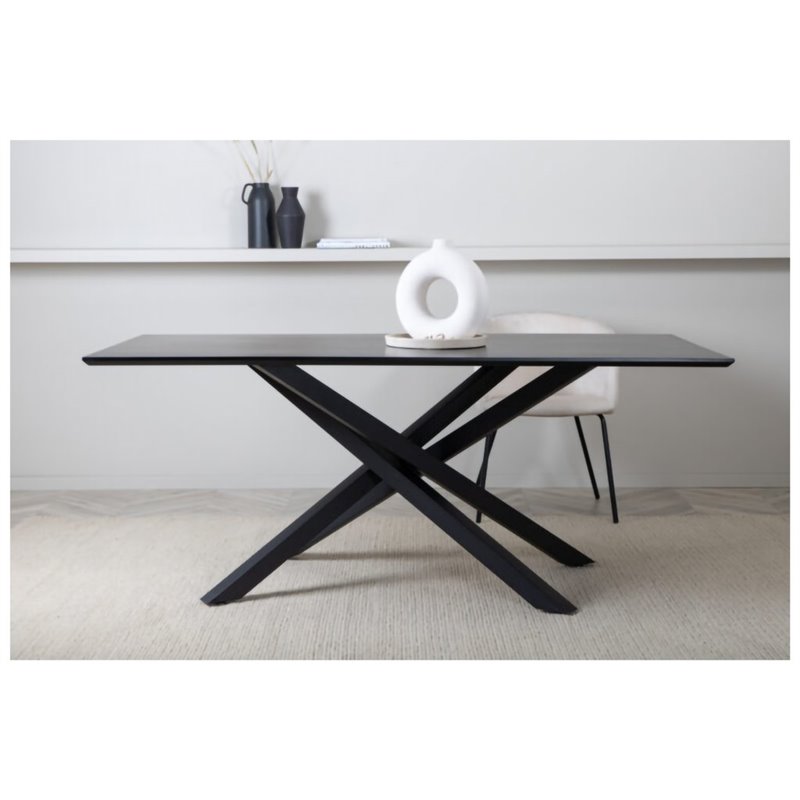 Piazza Dining Table - Black / Black Veneer