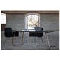 Pippi Dining Table - Distressed Copper / Black Veneer