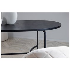 Skate Oval Dining Table - Black / Black Veneer