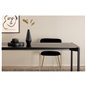 Pelle Dining Table - Black / black Black