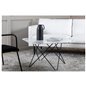 Tristar Sofa Table - Black / White Glass Marble