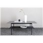 Von Staf Sofa Table - black / Black Glass Marble