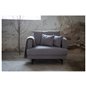 Sofia Single Sofa - Black / Grey Fabric