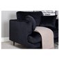 Sofia Single Sofa - Black / Black Fabric