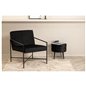 Rakel Single Sofa - Black / Black Velvet