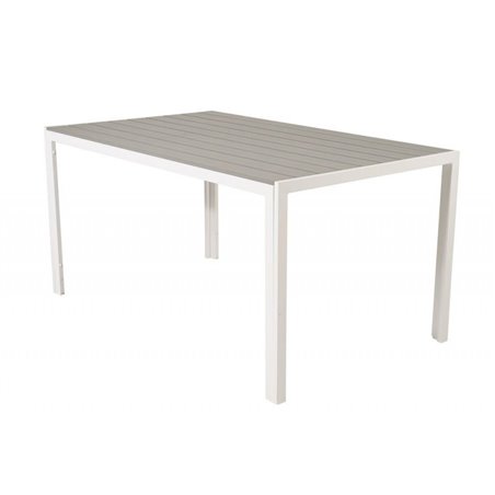 Ulkopöytä / Ruokapöytä Break 150x90 cm - Valkoinen / Harmaa