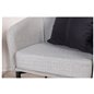 Fluffy Single Sofa - Black / Grey Fabric