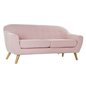 3-personers sofa DKD Home Decor Polyester Gummi træ Lys pink (172 x 80 x 81 cm)