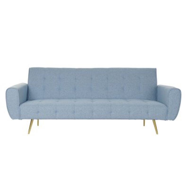 Sovesofa DKD Home Decor Polyester Metal (213 x 79 x 80 cm) (213 x 106 x 40 cm)