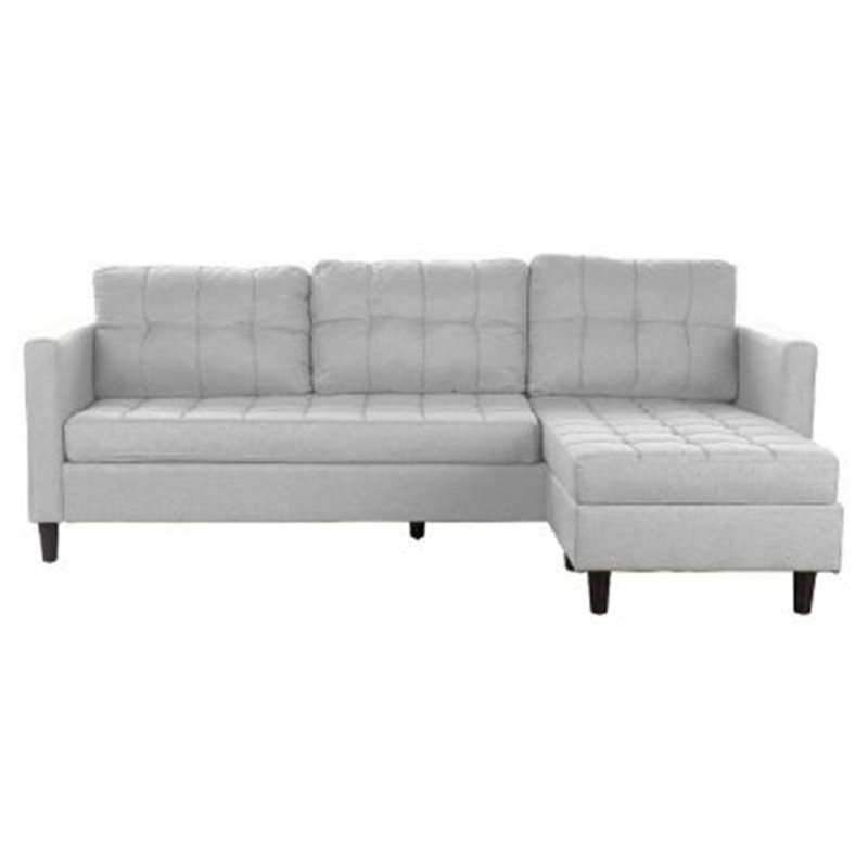 Chaiselong / sofa sofa DKD Home Decor Beige Polyester Gummi træ Vintage (219 x 151 x 83 cm)