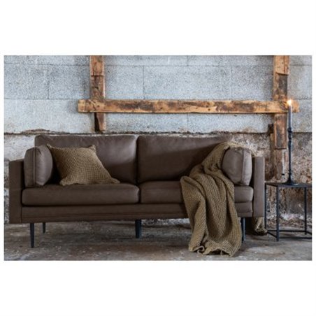 Boom sohva - musta / ruskea mikrokuitu