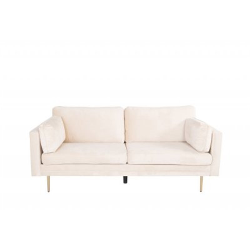 Boom - 3 personers sofa Velvet - Creme