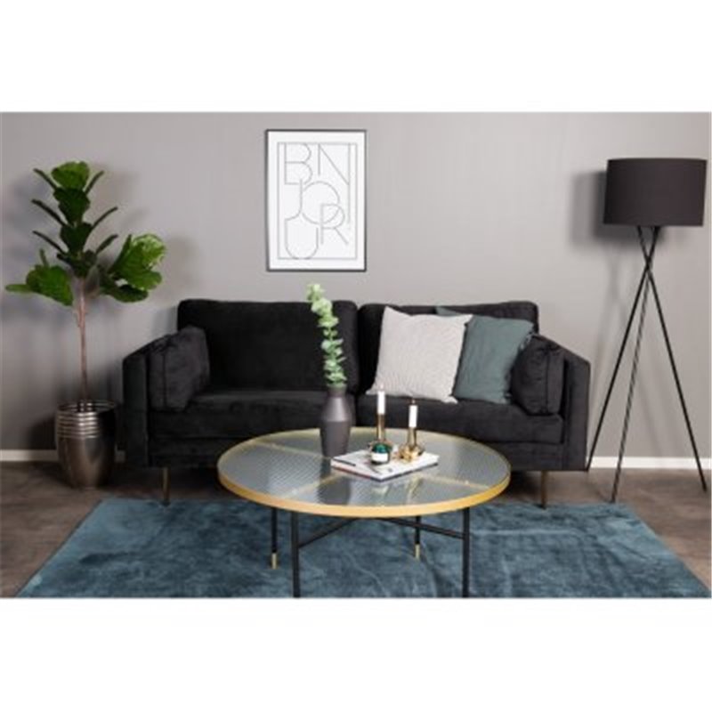 Boom - 3 seat sofa Velvet - Black