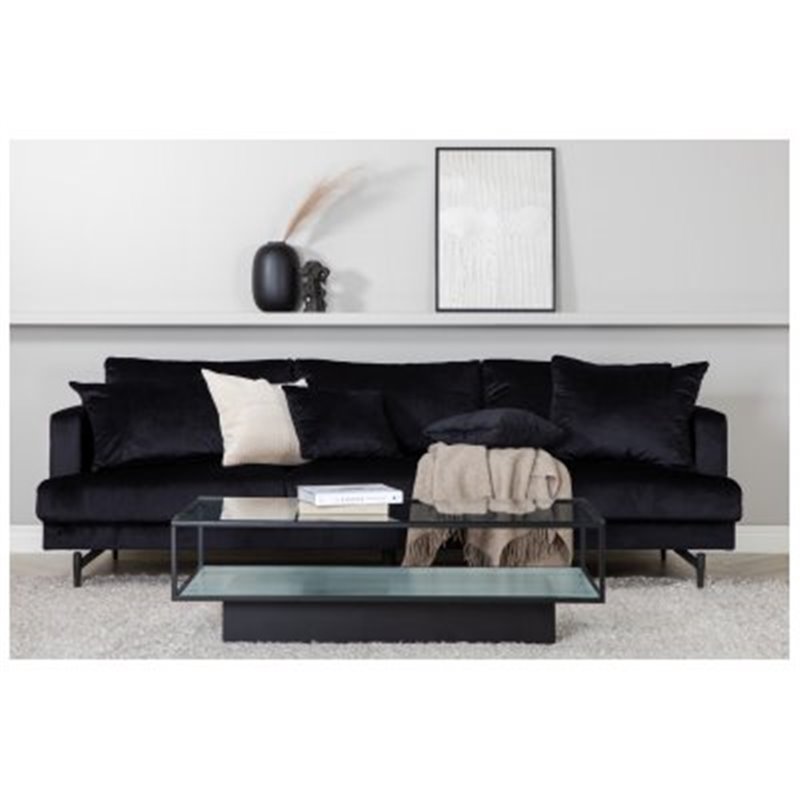 Sofia sohva - musta / musta kangas