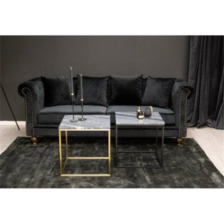 Velvet 3-personers sofa - Sort