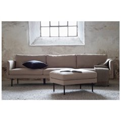 Soffa 3-Sits Zoom - Brunbeige - Tyg