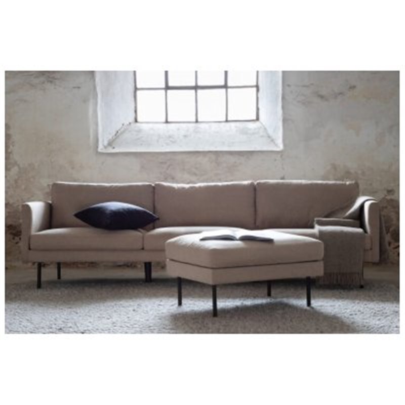 Soffa 3-Sits Zoom - Brunbeige - Tyg