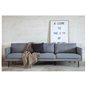 Zoom 3-seat Sofa - Black / Steel Grey Fabric
