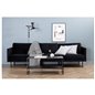 Zoom 3-istuttava sohva - Musta / Black Velvet