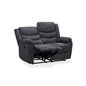 Soffa Recliner 2-Sits Tampa - Grå - Tyg