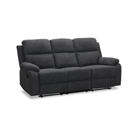 Sofa hvilestol 3-sædet - Nevada - Stof - Grå