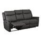 Soffa Recliner 3-Sits Falcon - Svart - Tyg