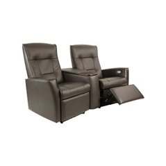 Soffa/Biosoffa Recliner 2-Sits Eldriven Ullstein Cinema - Brun - Läder/Konstläder