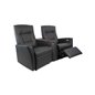 Soffa/Biosoffa Recliner 2-Sits Eldriven Ullstein Cinema - Svart - Läder/Konstläder