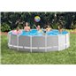 Intex Prism Rund pool med metallram 457 x 122 cm inkl pump och stege