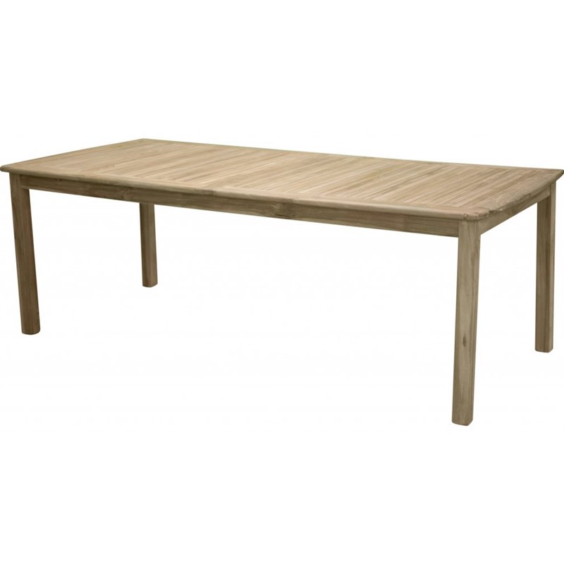 Udendørs bord / Spisebord Kenya 220x100 cm - Teaktræ